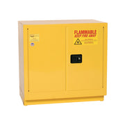 Eagle Under Counter Flammable Liquid Safety Cabinet - 22 Gallon - 1 Shelf - 2 Door - Self Close - Yellow - 1970X
