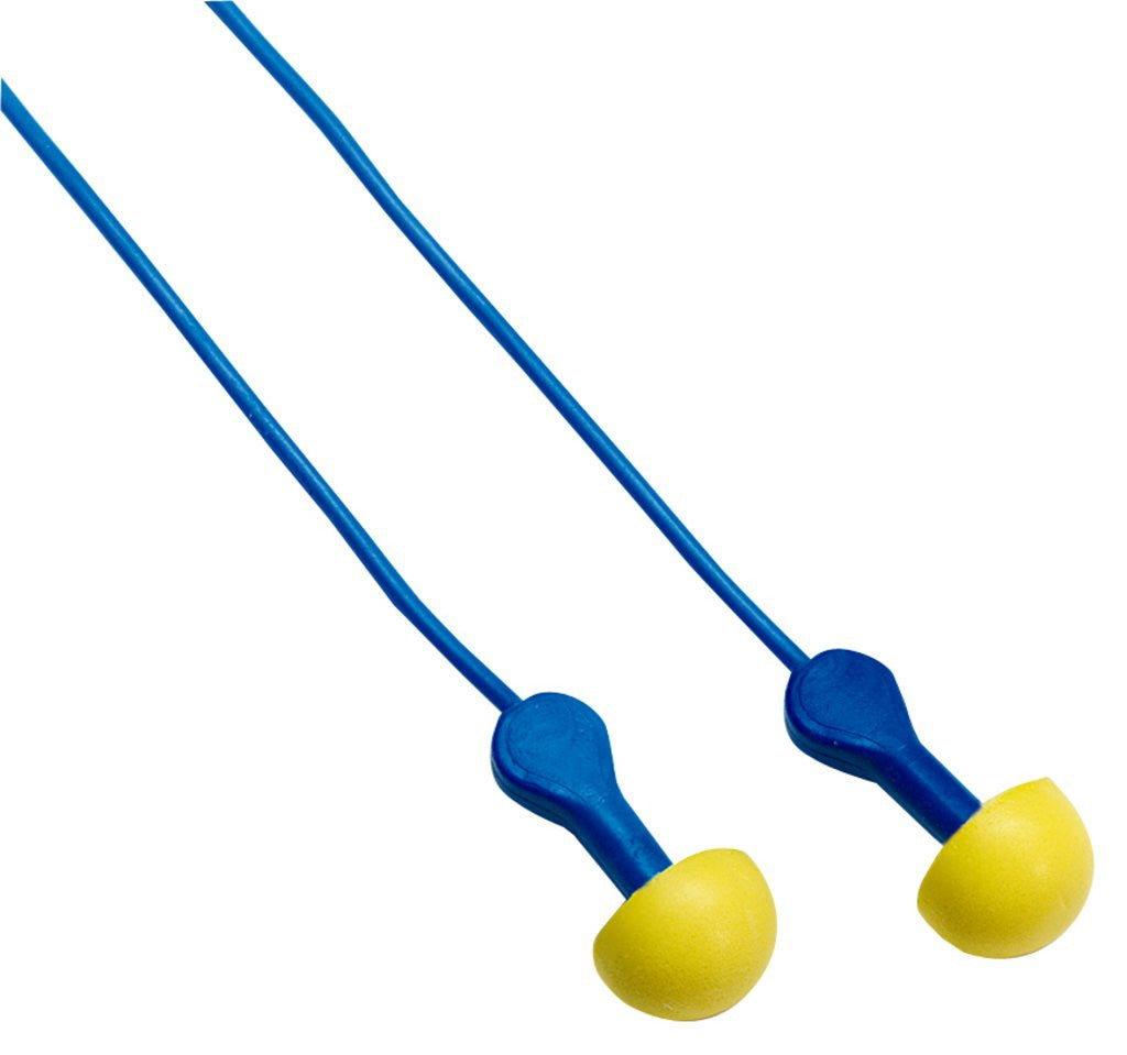 3M E-A-R EXPRESS Pod Plugs Corded Metal-Detectable Earplugs 311-1127, in Pillow Pack 400 EA/Case