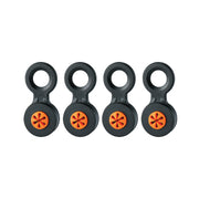 Ergodyne Squids 3740 Hand Tool Attachment Trap - Slips - Black and Orange - M - 4-pack