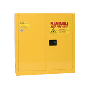 Eagle Wall Mount Flammable Liquid Safety Cabinet - 24 Gallon - 3 Shelves - 2 Door - Self Close - Yellow - 1975X