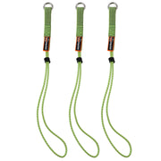 Ergodyne Squids 3703 Elastic Tool Tether Attachment - Loop Tool Tails - 15lbs - Lime - Extended - 3-pack