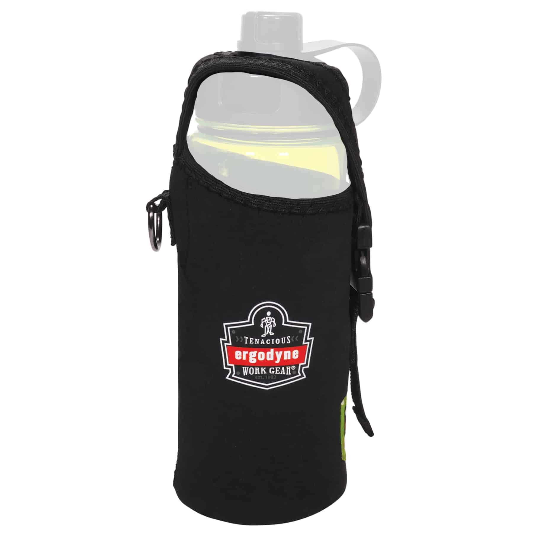 Ergodyne Squids 3775 Can / Bottle Holder + Trap - Black - L