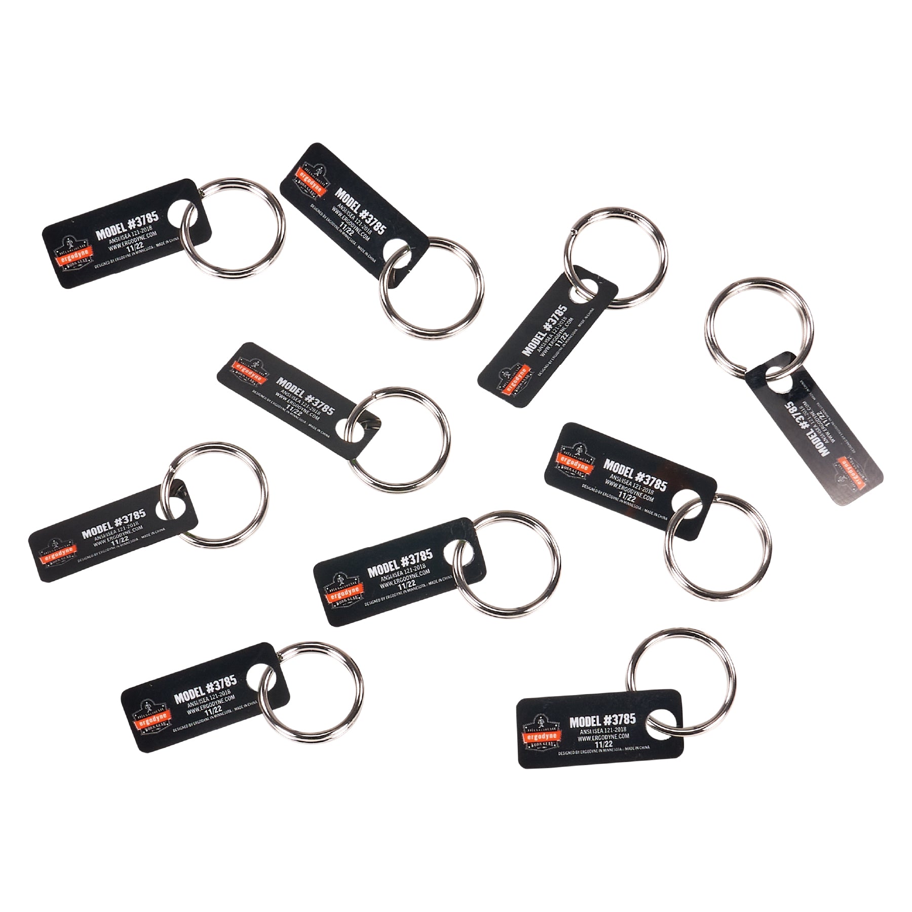 Ergodyne Squids 3785 Split Ring Tool Attachment (10-pack) - 1 in (2.5 cm)