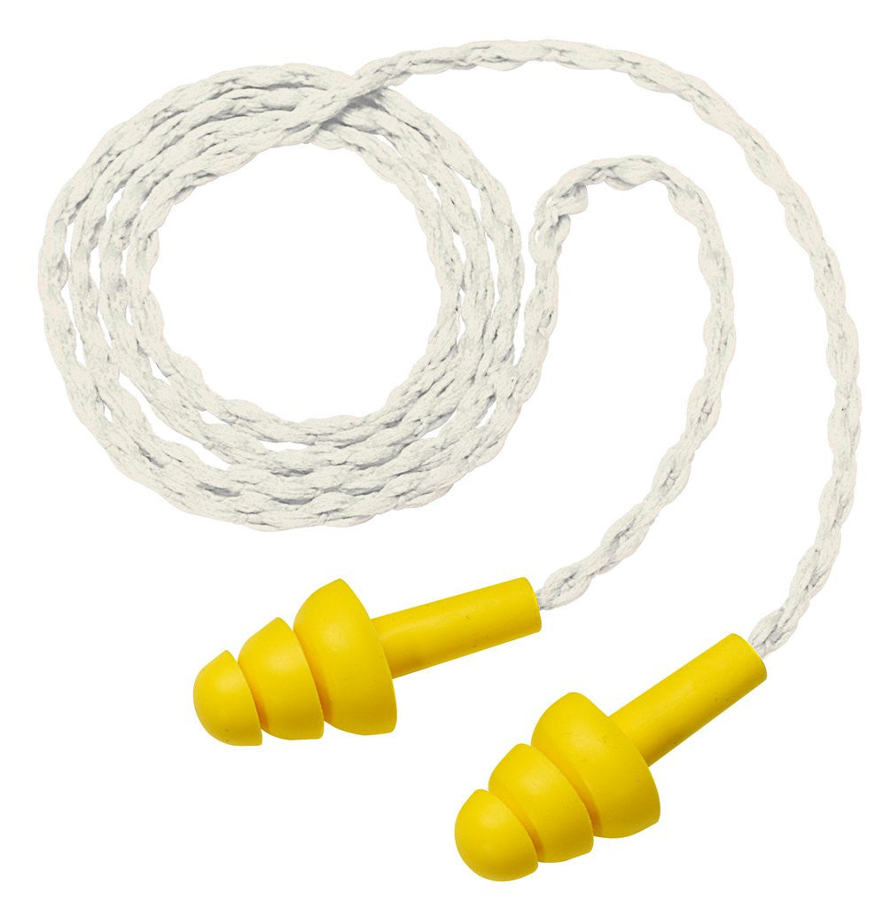 3M E-A-R UltraFit Earplugs with Cloth Cord 340-4036, in Poly Bag 400 EA/Case