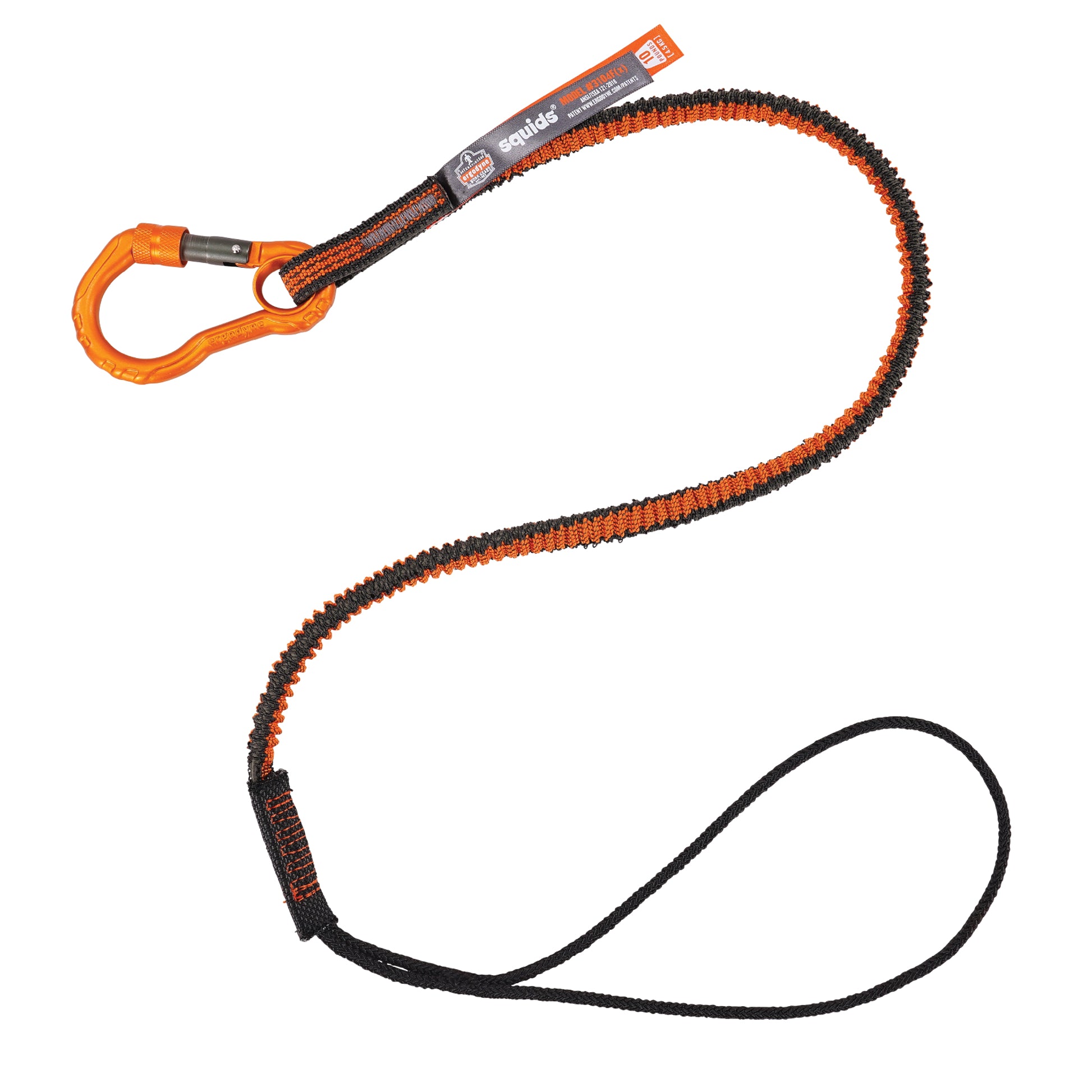 Ergodyne Squids 3104F(x) Tool Lanyard - Carabiner and Choke Loop - 10lbs