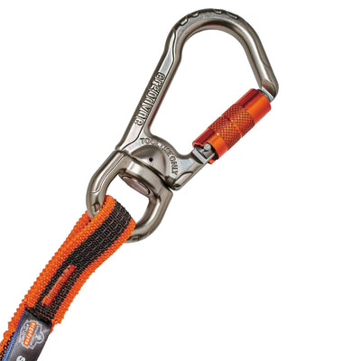 Ergodyne Squids 3109F(x) Tool Lanyard - Double-Locking Swivel Carabiner and Loop - 25lbs