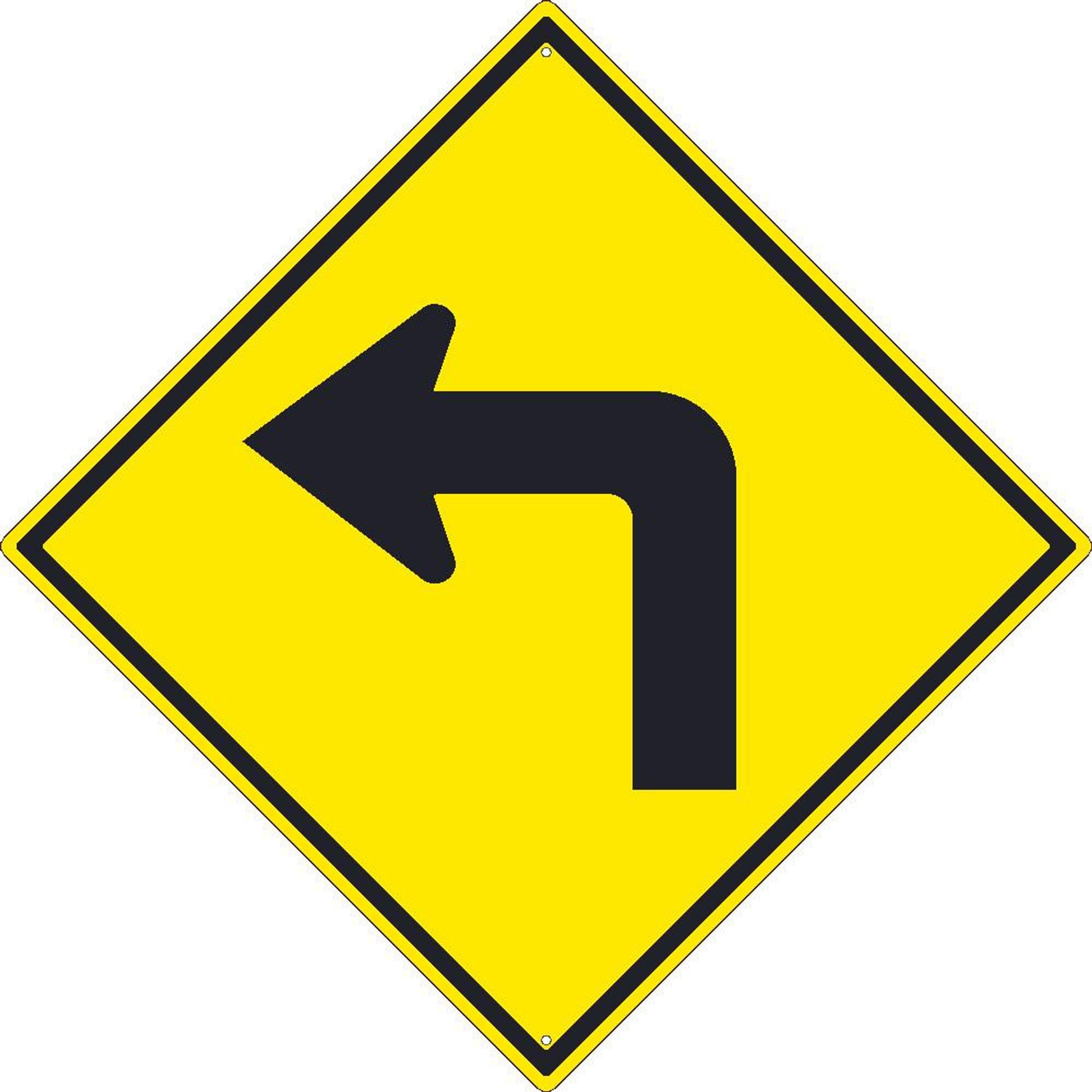 (Right Turn Arrow Graphic) Sign 30X30 .080 Hip Ref Alum