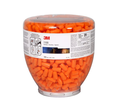 3M Earplugs 391-1100, 1100 One Touch Refill 2000 EA/Case