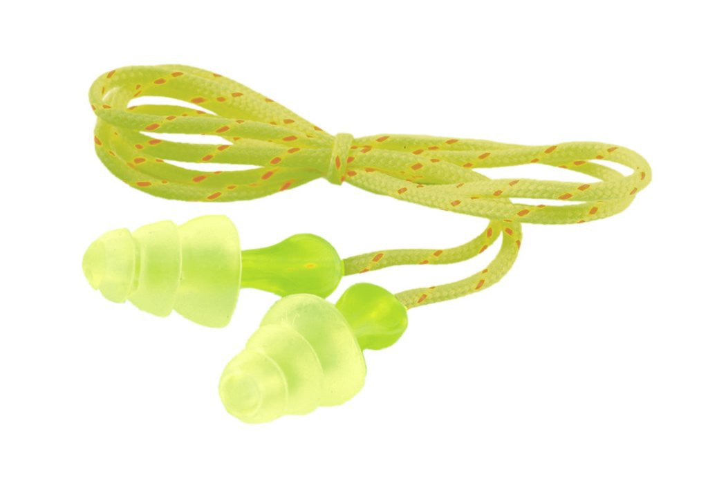 3M Tri-Flange Cloth Corded Earplugs P3001 100/PAIR