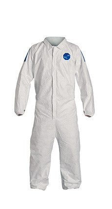 DuPont Tyvek 400 D White Blue Coverall - TD125S WB