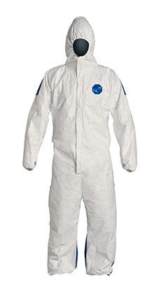 DuPont Tyvek 400 D White Blue Coverall - TD127S WB