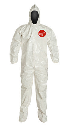 DuPont Tychem® 4000 White Coverall - SL122B WH BN
