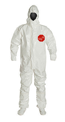 DuPont Tychem 4000 White Coverall - SL128T WH BF