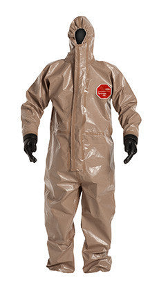 DuPont Tychem® 5000 Tan Coverall - C3198T TN ATTACHED