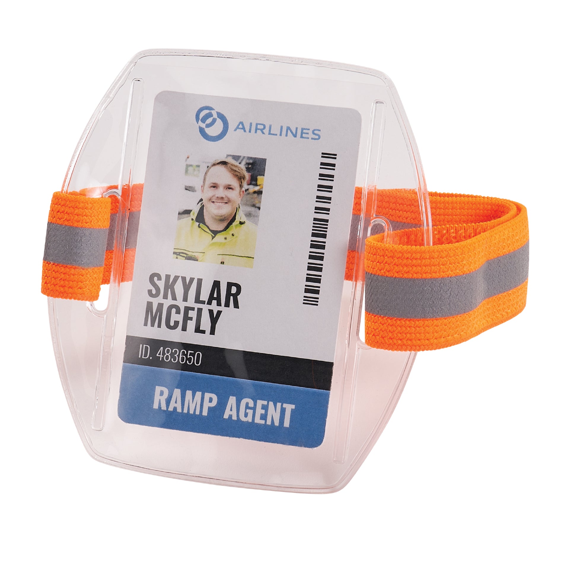Ergodyne Squids 3386 Vinyl Arm Band ID/Badge Holder - Hi-Vis
