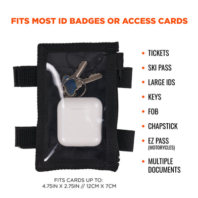 Ergodyne Squids 3387 Dual Band Arm ID/Badge Holder - Zipper
