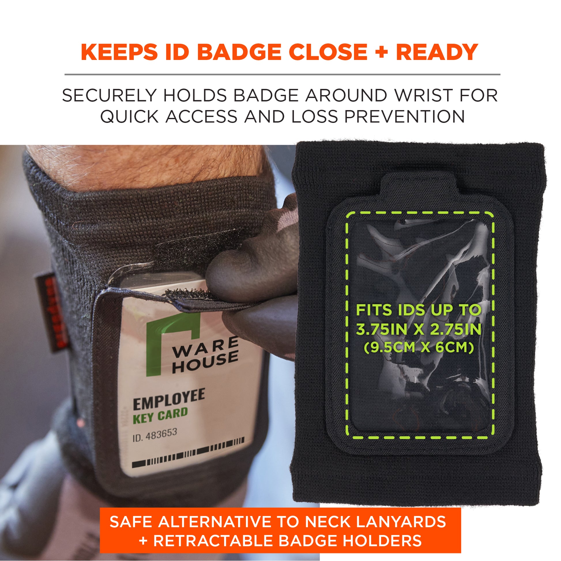 Ergodyne Squids 3388 Wrist ID/Badge Holder