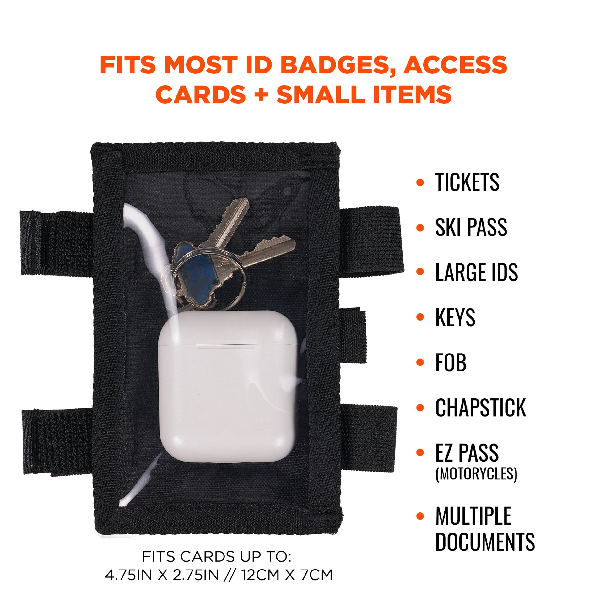 Ergodyne Squids 3390 Dual Band Arm ID/Badge Holder - Hook & Loop