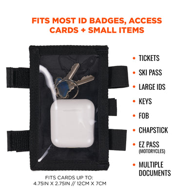 Ergodyne Squids 3390 Dual Band Arm ID/Badge Holder - Hook & Loop