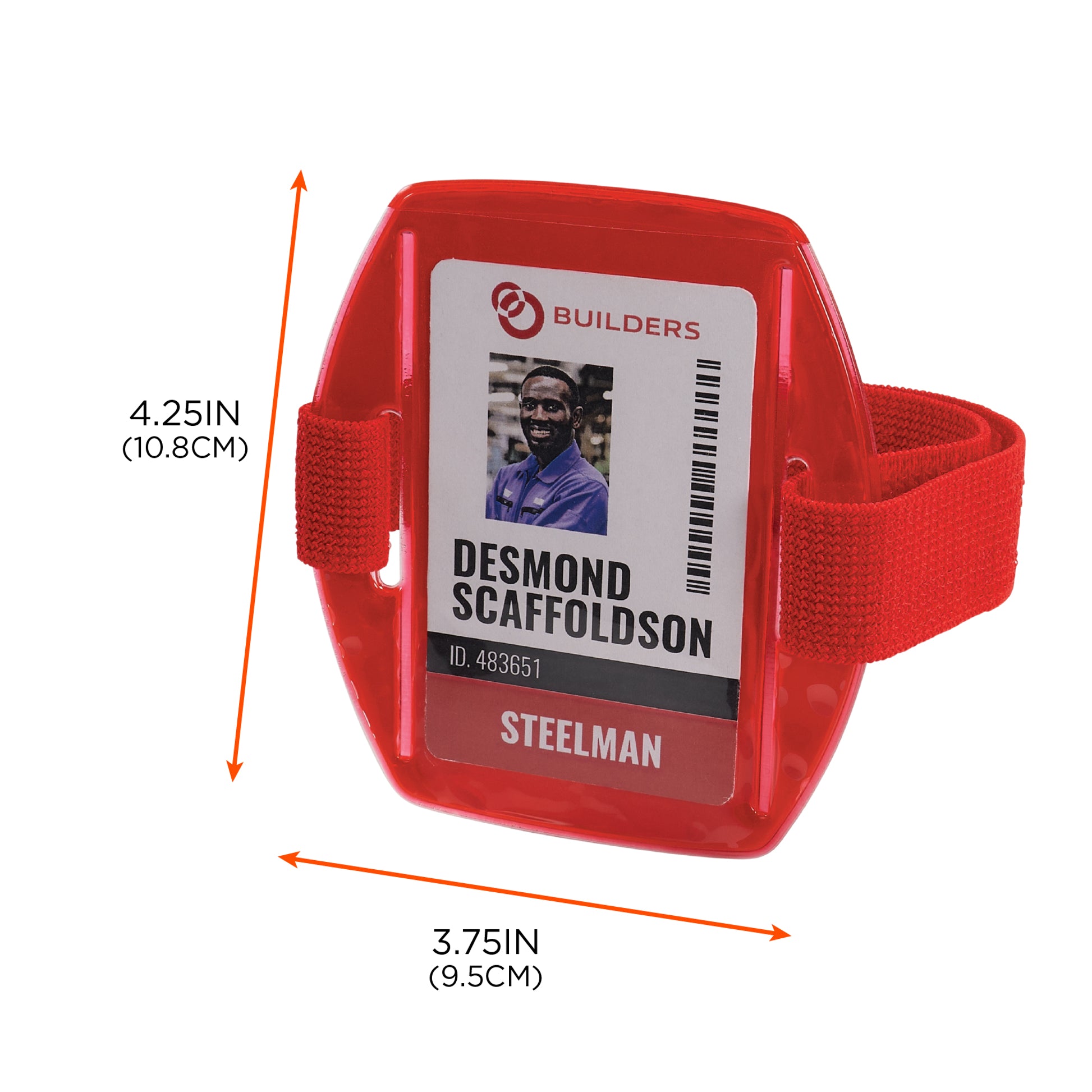 Ergodyne Squids 3386 Vinyl Arm Band ID/Badge Holder - 10-pack
