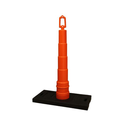 Cortina 39" Tie Off Height OSHA Compliant Barricade w/ 30 LB Base