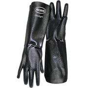 Chemguard+ 18" Long Heavyweight Neoprene w/Flannel Lined & Crinkle Grip - Black - 6/PR - 330-PIP-1SN2539