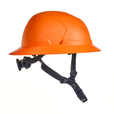 MSA V-Gard H2 Full Brim - Type II Class C Safety Helmet - Vented - Orange - 10250586