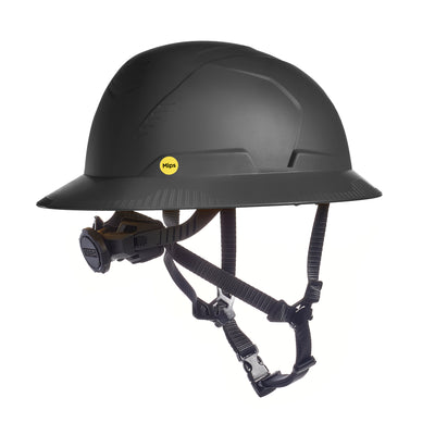 MSA V-Gard H2 Full Brim - Type II Class C - Mips - Safety Helmet - Non-Vented - Black - 10250618
