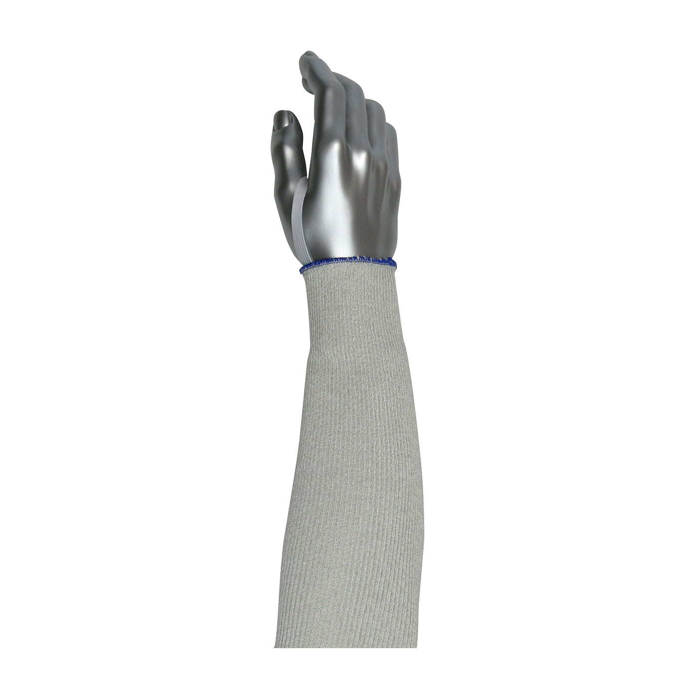 Kut Gard 2-Ply PolyKor Xrystal Blended Sleeve w/Smart-Fit & Elastic Thumb - Gray - 144/EA - 330-PIP20-21DHX18-ET