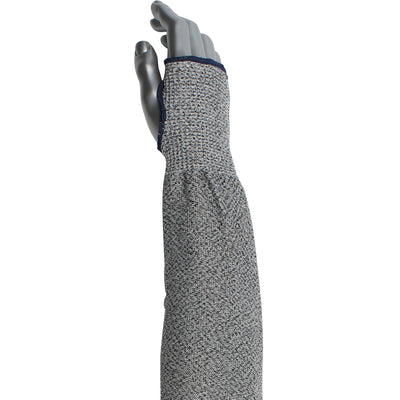 Kut Gard Cut Resistant Sleeve ATA/ HPPE Blended w/Thumb Hole - Gray - 12/EA - 330-PIP-20-S10ATA/PE7-18T
