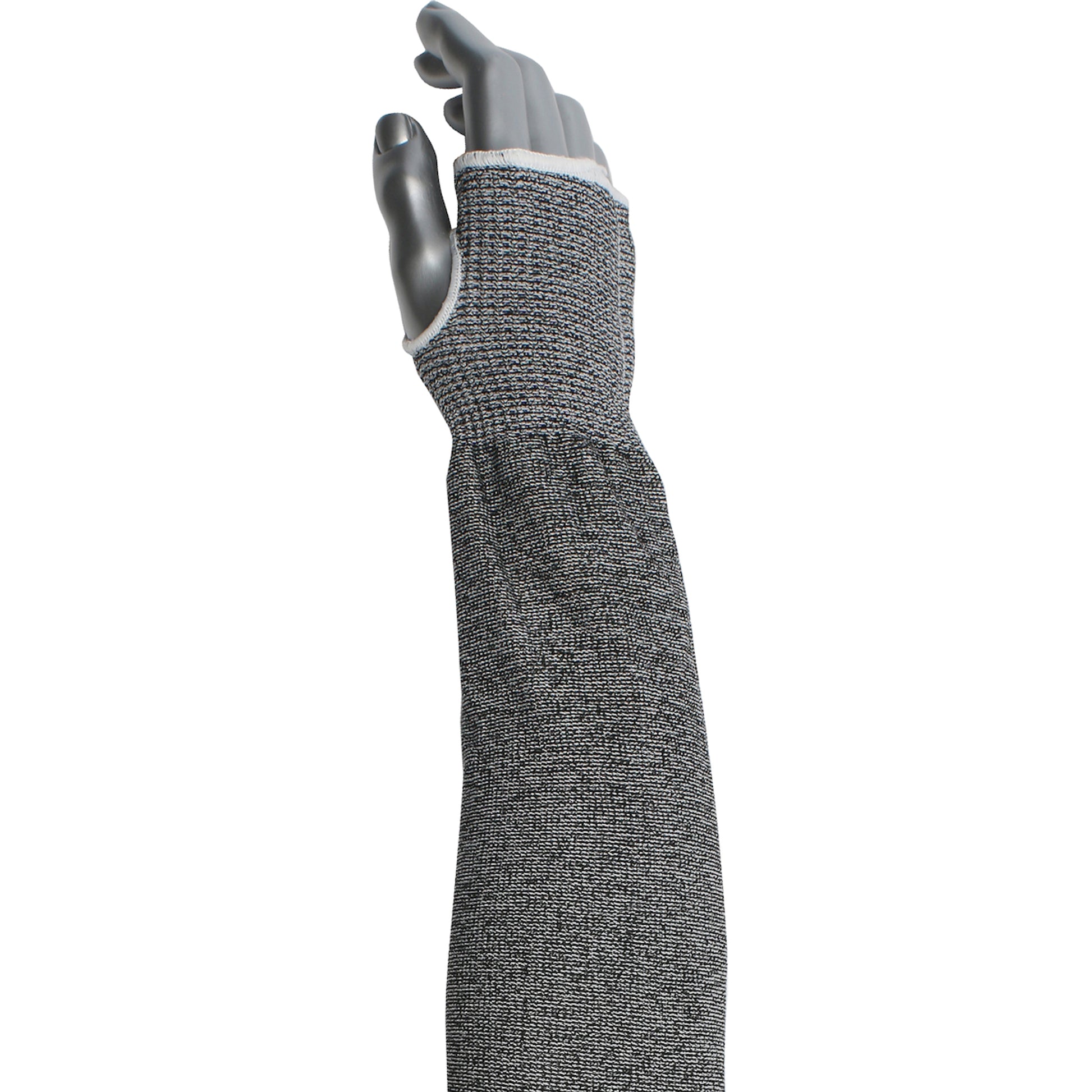 Kut Gard Cut Resistant Sleeve ATA/ HPPE Blended w/Thumb Hole - Gray - 12/EA - 330-PIP-20-S10ATA/PE8-18T