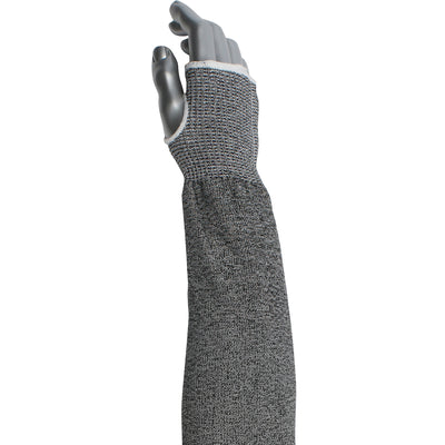Kut Gard Cut Resistant Sleeve ATA/ HPPE Blended w/Thumb Hole - Gray - 12/EA - 330-PIP-20-S10ATA/PE8-18T