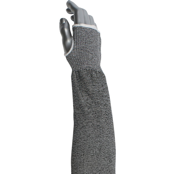 Kut Gard Cut Resistant Sleeve ATA/ HPPE Blended w/Thumb Hole - Gray - 12/EA - 330-PIP-20-S10ATA/PE8-18T