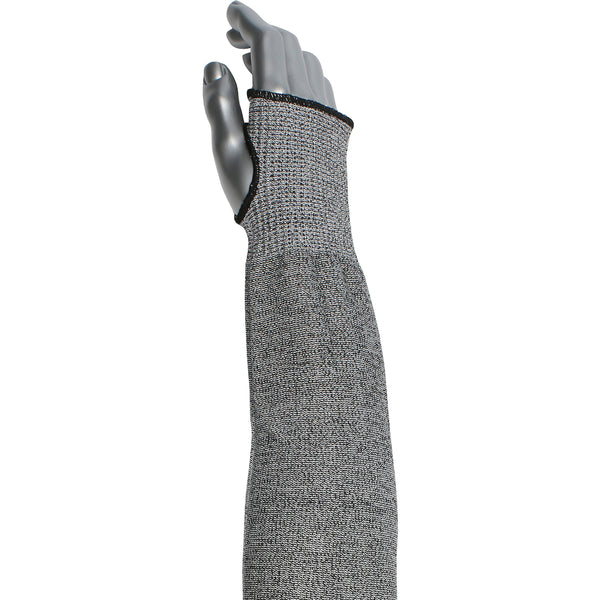 Kut Gard Cut Resistant Sleeve ATA/ HPPE Blended w/Thumb Hole - Gray - 12/EA - 330-PIP-20-S10ATA/PE9-18T