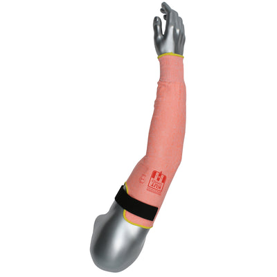 Kut Gard ATA Technology HPPE 13 Gauge ANSI A4 Sleeve w/Top of Arm Hook & Loop Closure - Orange - 12/EA - 20-S13ATA/PE4HVO-VEL