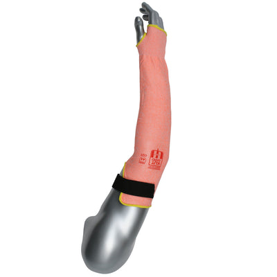 Kut Gard ATA Technology HPPE 13 Gauge ANSI A4 Sleeve w/Top of Arm Hook & Loop Closure - Orange - 12/EA - 20-S13ATA/PE4HVOTVEL