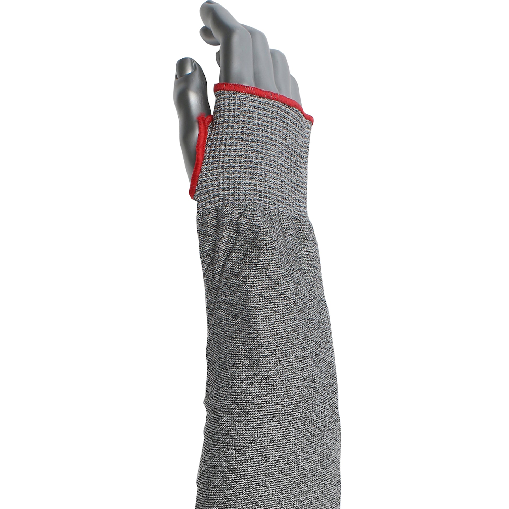 Kut Gard Cut Resistant Sleeve ATA/ HPPE Blended w/Thumb Hole - Gray - 12/EA - 330-PIP-20-S13ATA/PE2-18T