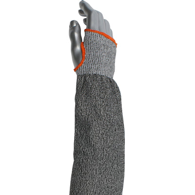 Kut Gard Cut Resistant Sleeve ATA/ HPPE Blended w/Thumb Hole - Gray - 12/EA - 330-PIP-20-S13ATA/PE3-18T