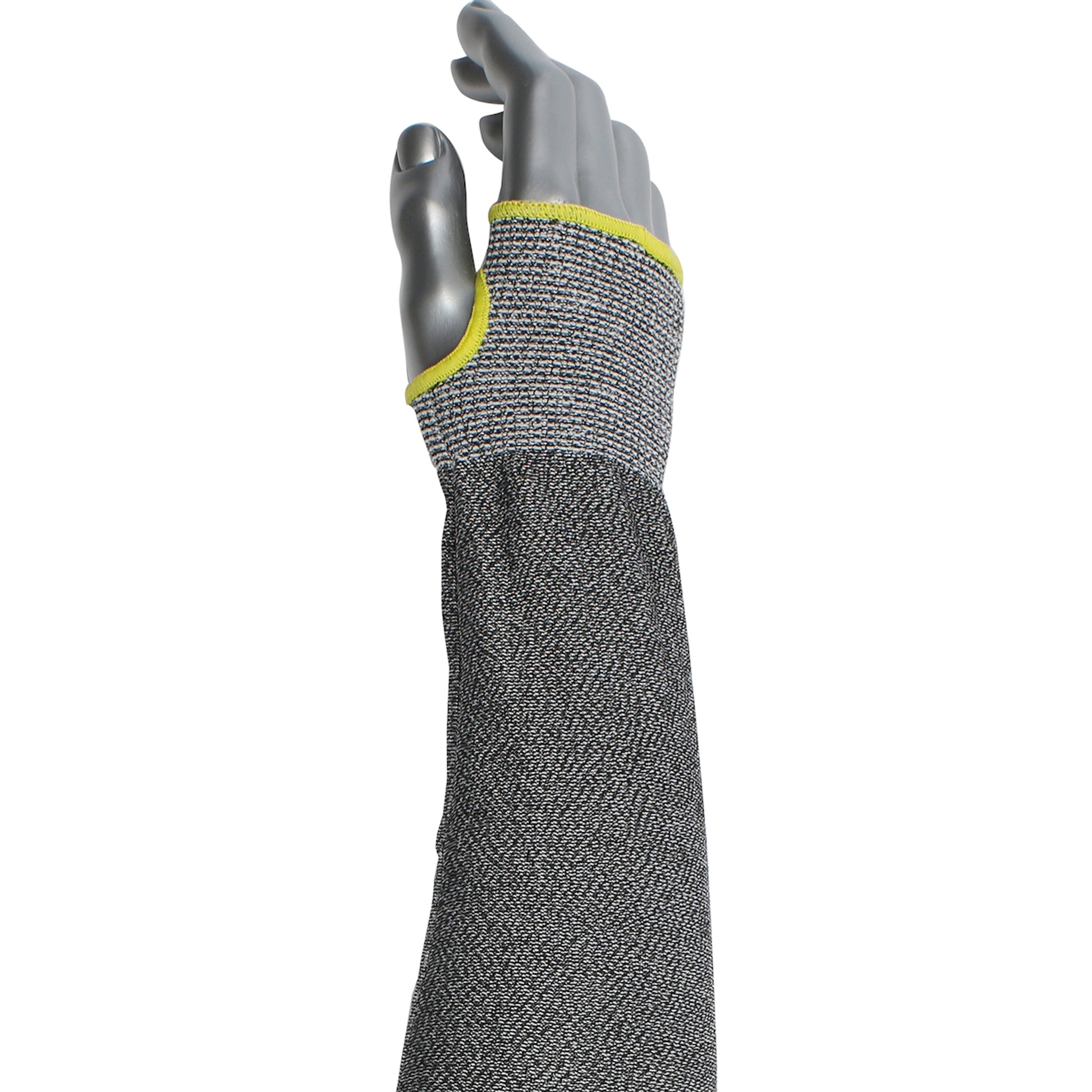 Kut Gard Cut Resistant Sleeve ATA/ HPPE Blended w/Thumb Hole - Gray - 12/EA - 330-PIP-20-S13ATA/PE4-18T