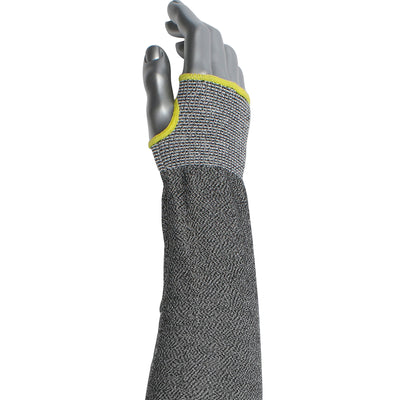 Kut Gard Cut Resistant Sleeve ATA/ HPPE Blended w/Thumb Hole - Gray - 12/EA - 330-PIP-20-S13ATA/PE4-18T