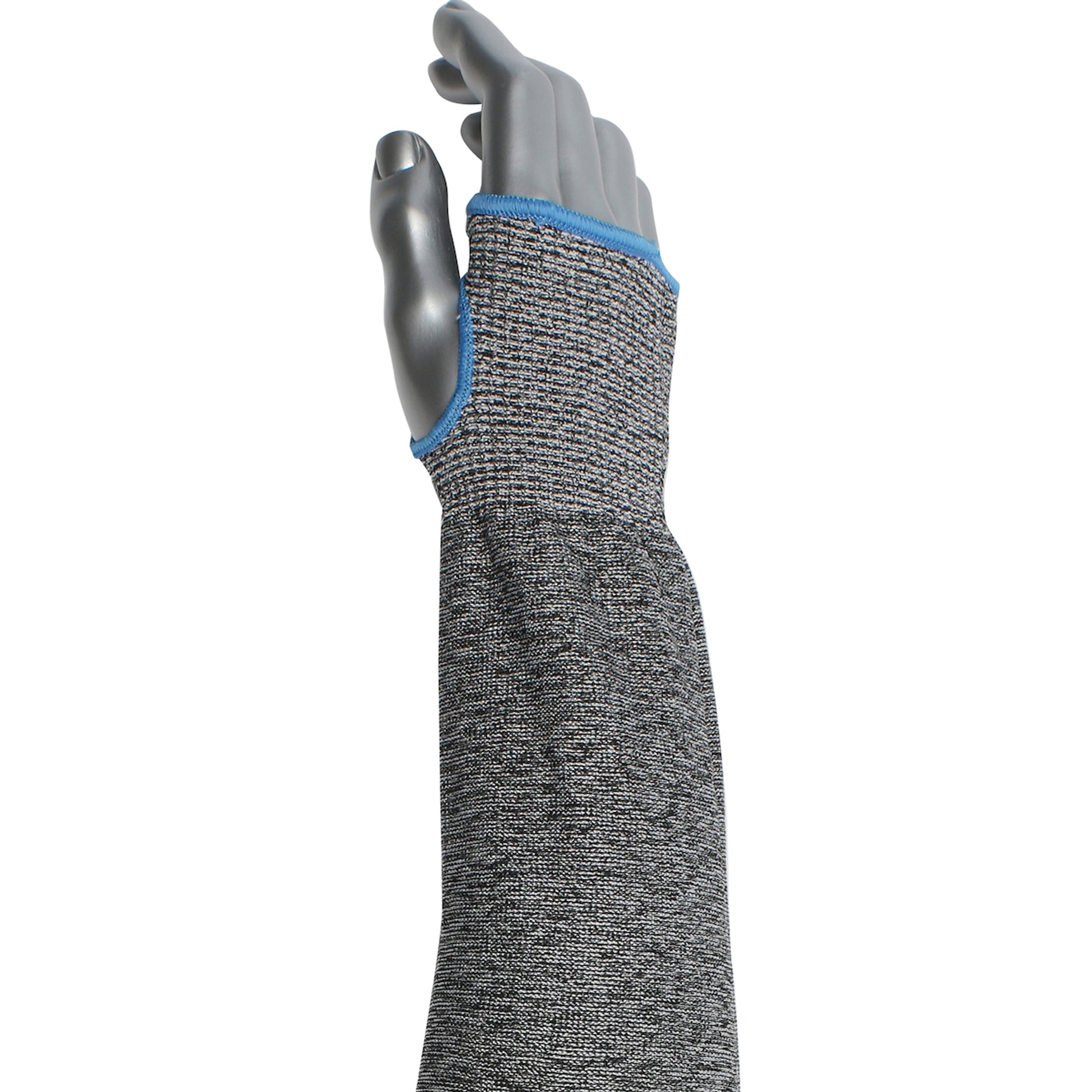 Kut Gard Cut Resistant Sleeve ATA/ HPPE Blended w/Thumb Hole - Gray - 12/EA - 20-S13ATA/PE5-T