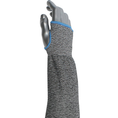 Kut Gard Cut Resistant Sleeve ATA/ HPPE Blended w/Thumb Hole - Gray - 12/EA - 20-S13ATA/PE5-T