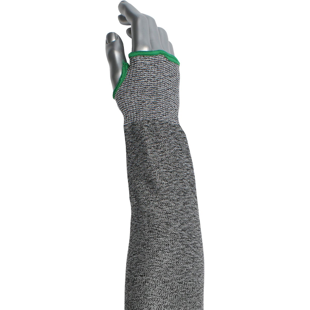 Kut Gard Cut Resistant Sleeve ATA/ HPPE Blended w/Thumb Hole - Gray - 12/EA - 330-PIP-20-S13ATA/PE6-18T