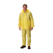 Base25 Rainwear Value Three-Piece Rainsuit - 0.25 mm - Yellow - 1/EA - 201-250