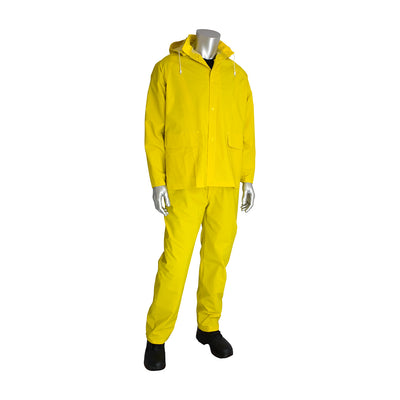 Base35 Rainwear Premium Three-Piece Rainsuit - 0.35mm - Yellow - 1/EA - 201-370