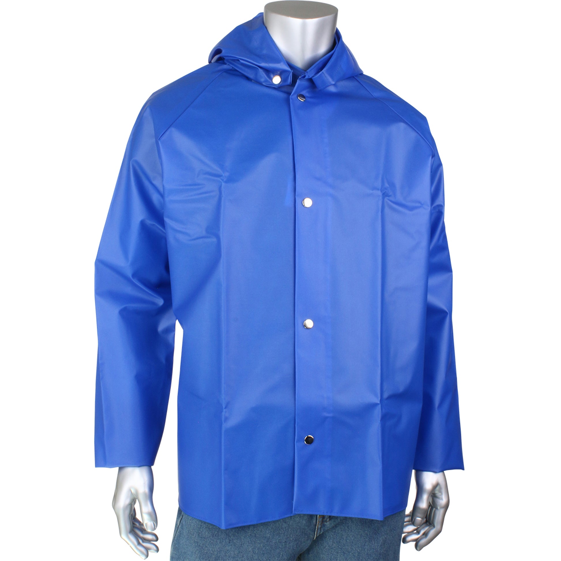Boss Rainwear TPU / Nylon Detachable Hood 0.25 mm - Blue - 1/EA - 201-520