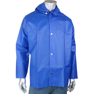 Boss Rainwear TPU / Nylon Detachable Hood 0.25 mm - Blue - 1/EA - 201-520