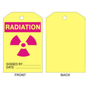 RADIATION PICTO TAG - RADIATION PICTO TAG, 6.125X3, Rigid Vinyl