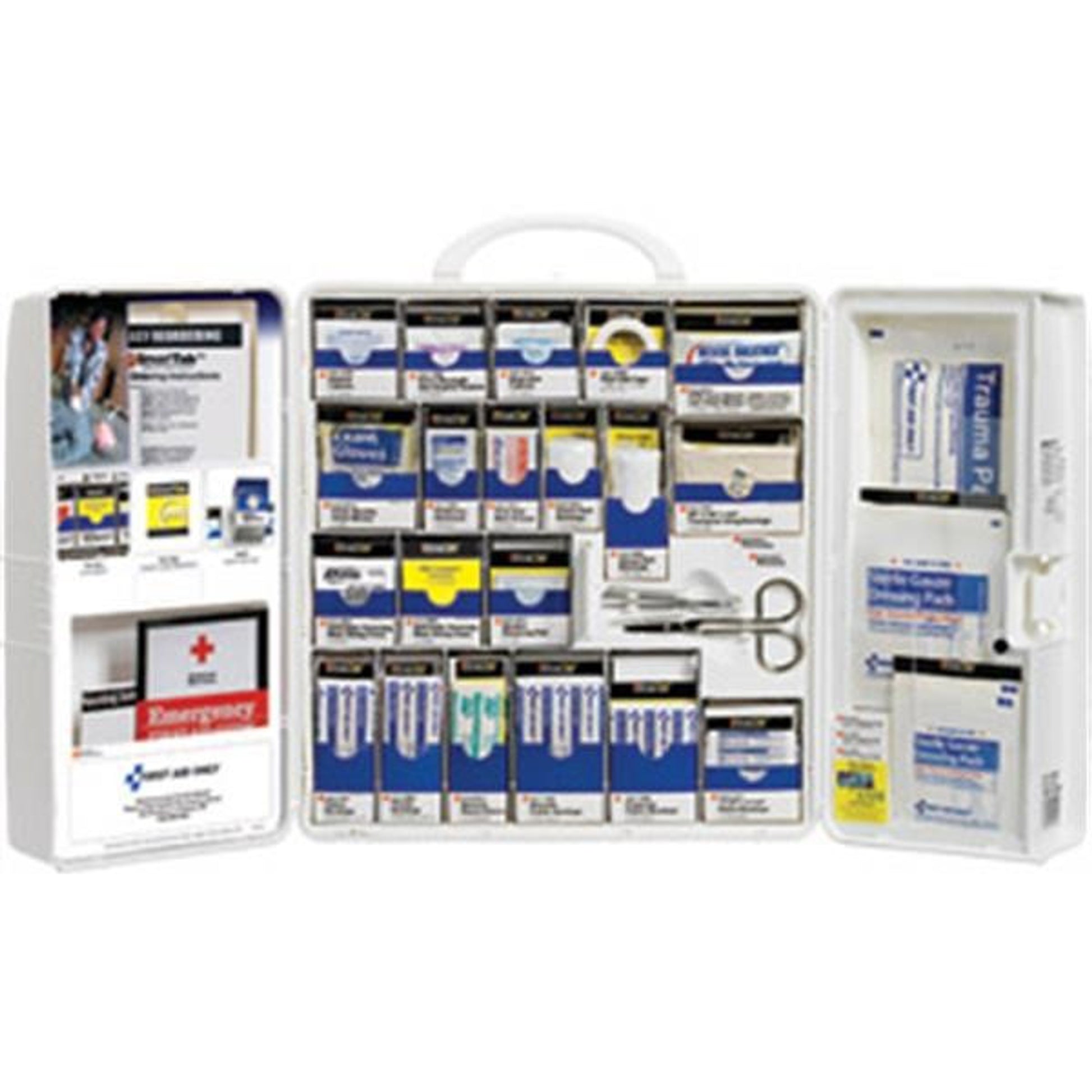 206-Piece Standard Business First Aid Kit w/ Medications (Plastic) - 1000FAE0103