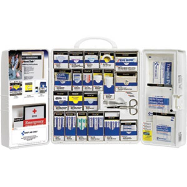 206-Piece Standard Business First Aid Kit w/ Medications (Plastic) - 1000FAE0103